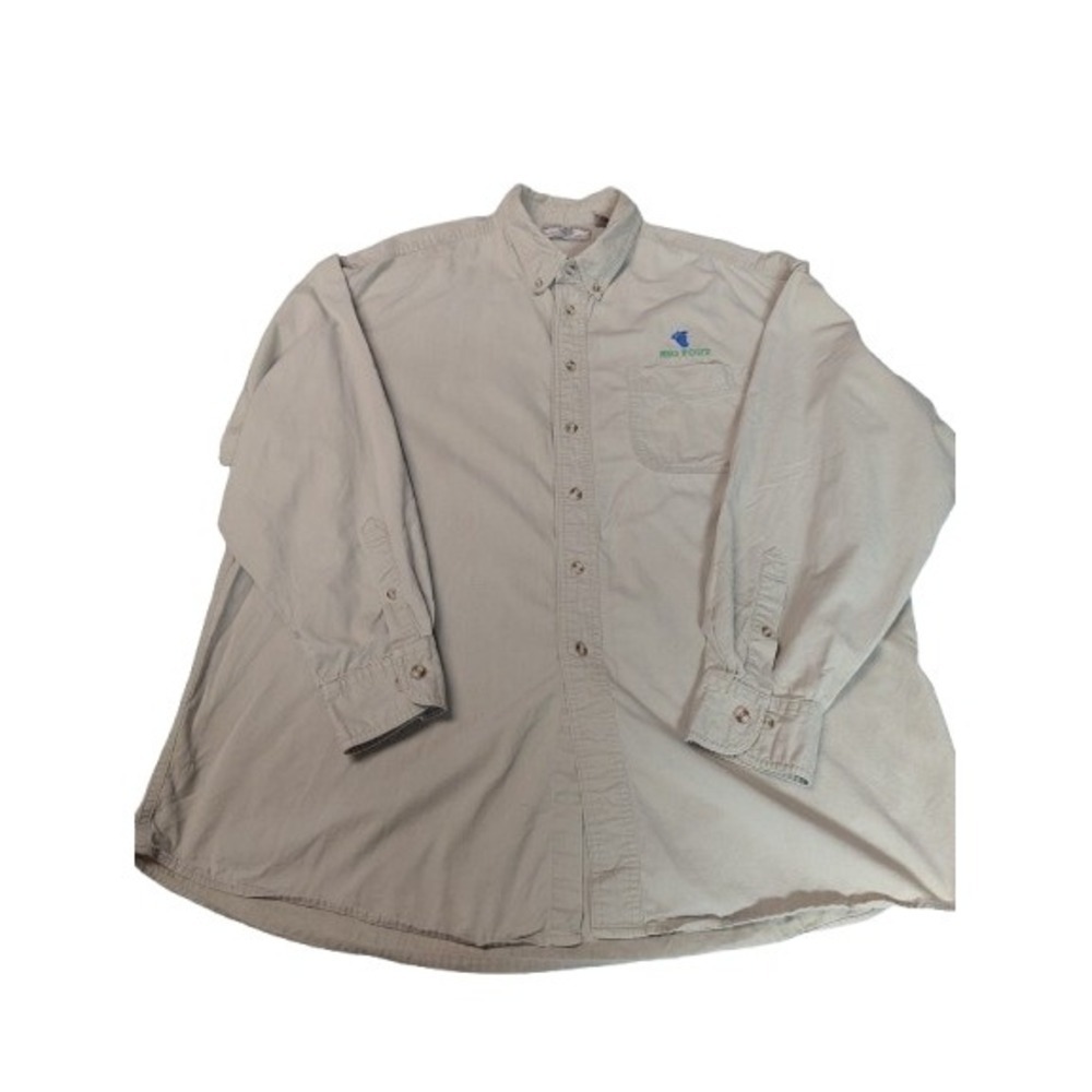 Vtg 90s MOST WANTED Bigfoot Sasquatch Embroidered Button Up Shirt Mens L/XL